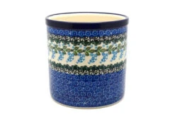 Polish Pottery Utensil Holder - Wisteria